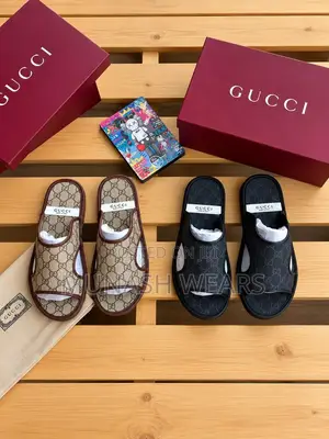 Gucci Cover Leather Slippers 40-46