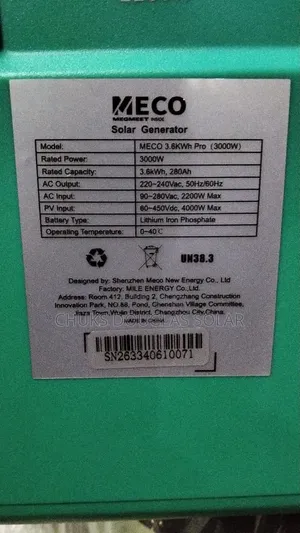 Meco 3.6kW Pro Duk A Cikin Daya Solar System