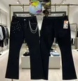 Zara Mazajen Jeans masu Girma na Alatu - 5