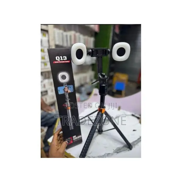 Q13 AI Face Tracking Tripod da Mini Ring Lights - 1