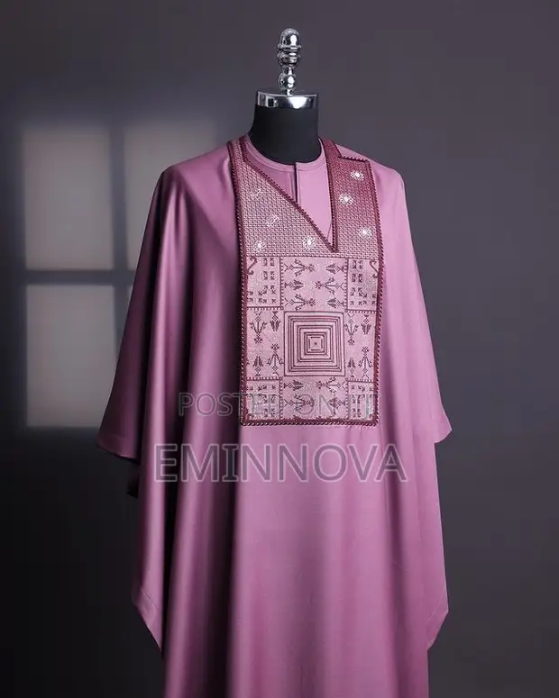 Modern Minimalist Agbada - Wool Blend - 1