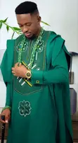 Cultural Pride Agbada - Traditional Nigerian Men's Wear - 2