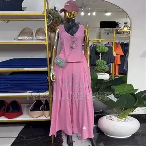 Two-Piece Set na Mata - Pink, Brown & Green