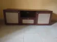 Wooden TV Console with Cane - 1.5m Brown - 1