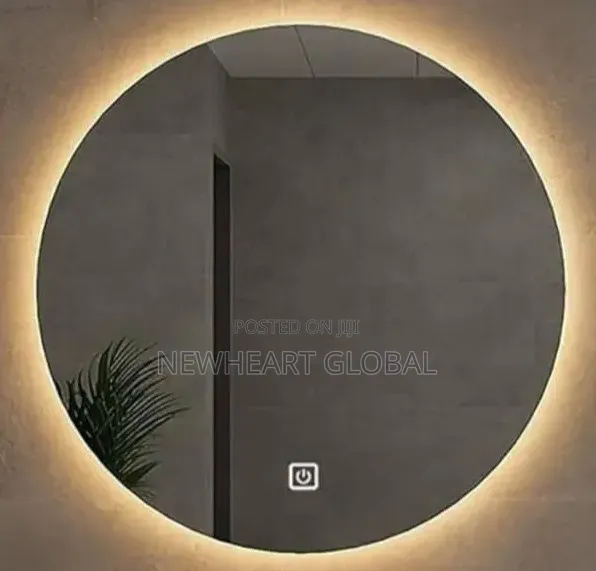 Quality Bathroom Mirror with 3 Light Settings (Round & Oval) - 1