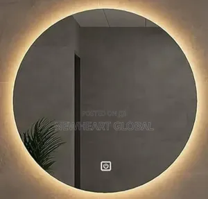 Quality Bathroom Mirror with 3 Light Settings (Round & Oval)