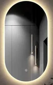 Quality Bathroom Mirror with 3 Light Settings (Round & Oval) - 2