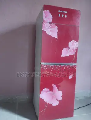 Skyrun Water Dispenser with Refrigerator - Red