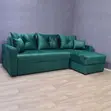 Sofa Mai Girman L Mai Launi Emerald Green Mai Bacci da Ajiya Sabo - 2