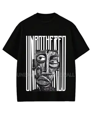 UNBOTHERED Original Brand T-Shirt na Kayan Juyawa