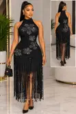 Mimi's Closet Luxury Silk Bodycon Gown - 2