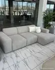 Sofa Mai Girma Mai Siffar L, Launin Grey Mai Haske - 2