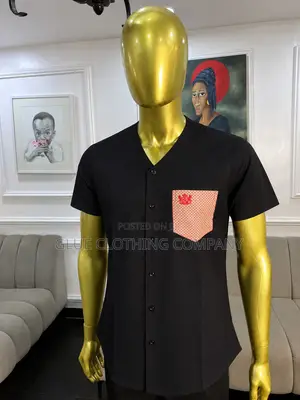 Black Cotton Pajama Shirt