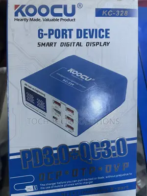 Koocu KC-328 6-Port Mai Sauri Cajin Na'ura