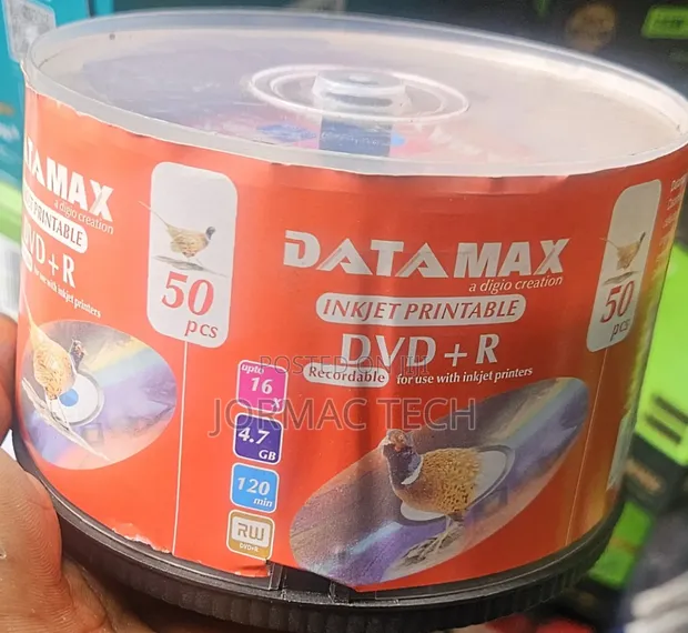 DATAMAX Inkjet Printable DVD+R (50 Discs) - 1