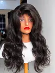 Gashin Wavy Bounce Mai Kyau - 26" HD Lace Closure - 1