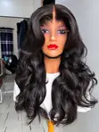 Gashin Wavy Bounce Mai Kyau - 26" HD Lace Closure - 2