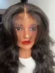 Gashin Wavy Bounce Mai Kyau - 26" HD Lace Closure - 4