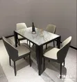 Home Interiors 4-Seater Marble Dining Set - 2