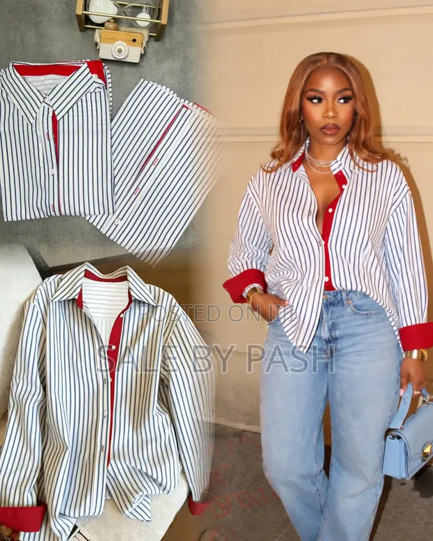 Luxe Chics Red Placket Shirt - 1