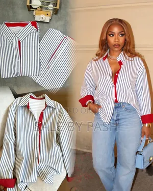 Luxe Chics Red Placket Shirt