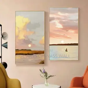 Modern Abstract Art Interior Decor Set (20x36, 2-in-1)