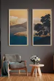 Modern Abstract Art Interior Decor Set (20x36, 2-in-1) - 2