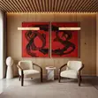 Kyakkyawan Zane na Abstract don Zane Gida (36x48, 2-in-1) - 2