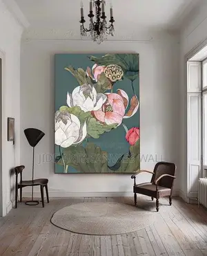 Zanen Bango na Zamani mai Launi da Furanni - 48x60