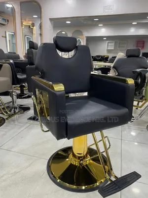 Kujerar Barber Mai Kyau - Baƙar fata, Tsarin Zinariya