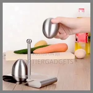 Stainless Steel Egg Salt & Pepper Shakers - Toptier