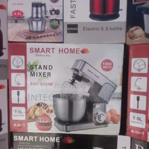 Smart Home 7.5L Professional Stand Mixer - 1800W Turbo Red