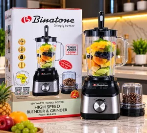 Binatone BLG-695 650W High-Speed Blender and Grinder (2L Jar)
