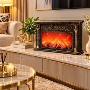 Vintage LED Fireplace - Antique Style