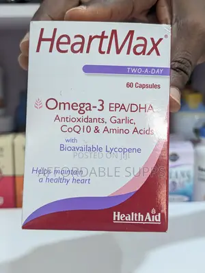 HealthAid HeartMax Omega-3 - Heart Health Support, 60 Capsules