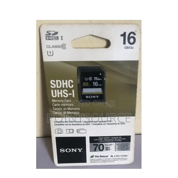 Sony 16GB SDHC Memory Card - 1