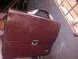 Mei Brown Leather Briefcase da Smart Lock - 1