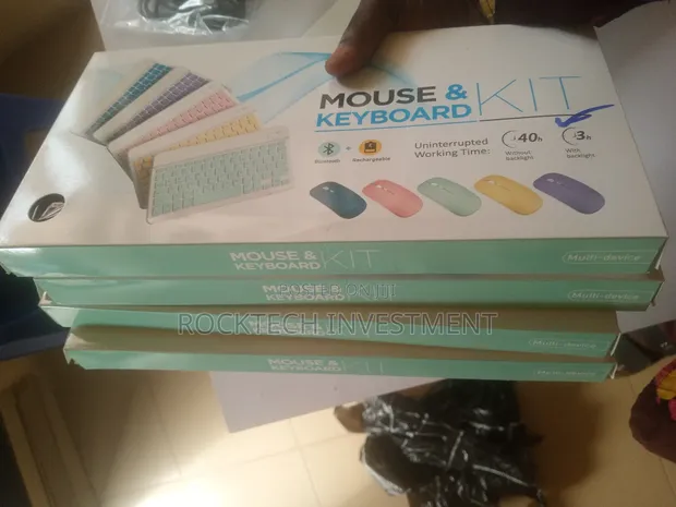 Keyboard da Mouse masu Sake Caji (Babu Haske) - 1
