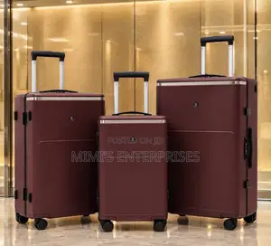Premium Aluminum Luggage Set - Sabon Abu