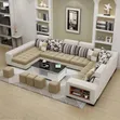 Luxury U-Shaped Sofa with Ottoman - Brand New - 1