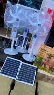 Olisa Power Solar Fan mai Bluetooth, Rediyo & Haske - 1