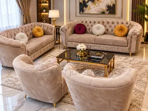 Complete Fabric Sofa Set - Brand New