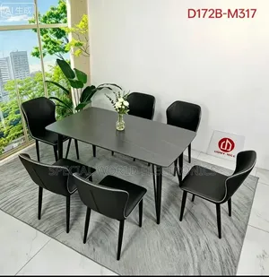 6 Seater Marble Top Dining Set