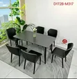 6 Seater Marble Top Dining Set - 1