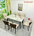 6 Seater Marble Top Dining Set - 3
