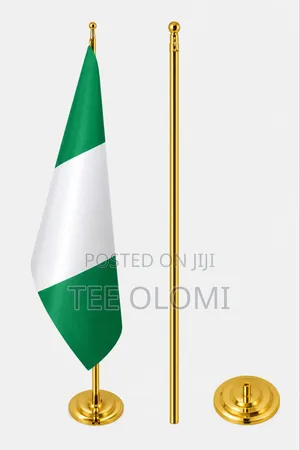 Elegant Gold Indoor Freestanding Flagpole