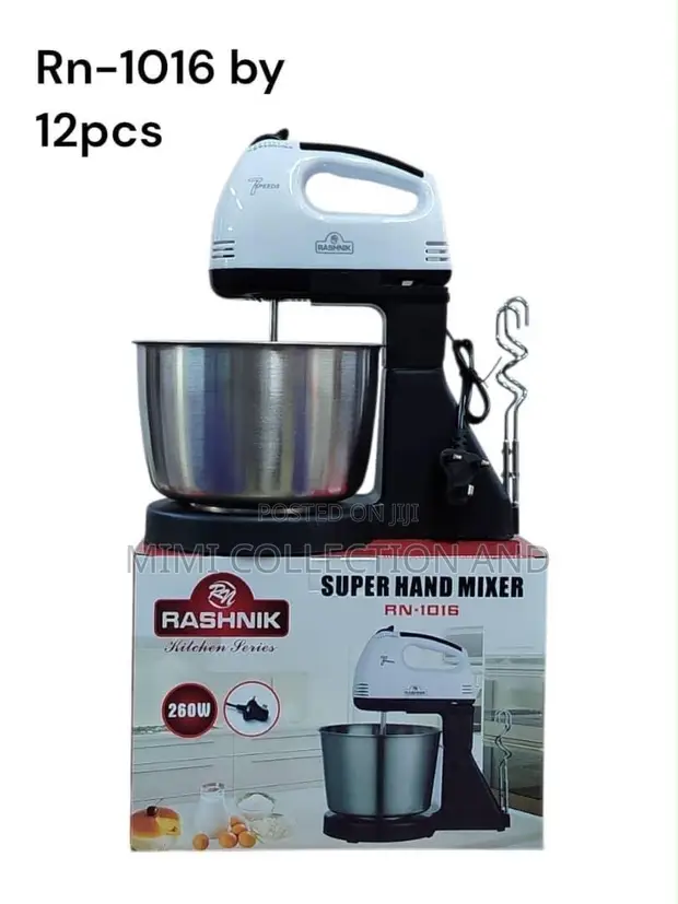 Brand New Rashnik Electric Mixer with Bucket - 1