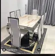 Home Interiors Marble Dining Set (6-Seater, Rectangular) - 1