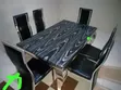 Home Interiors Marble Dining Set (6-Seater, Rectangular) - 2