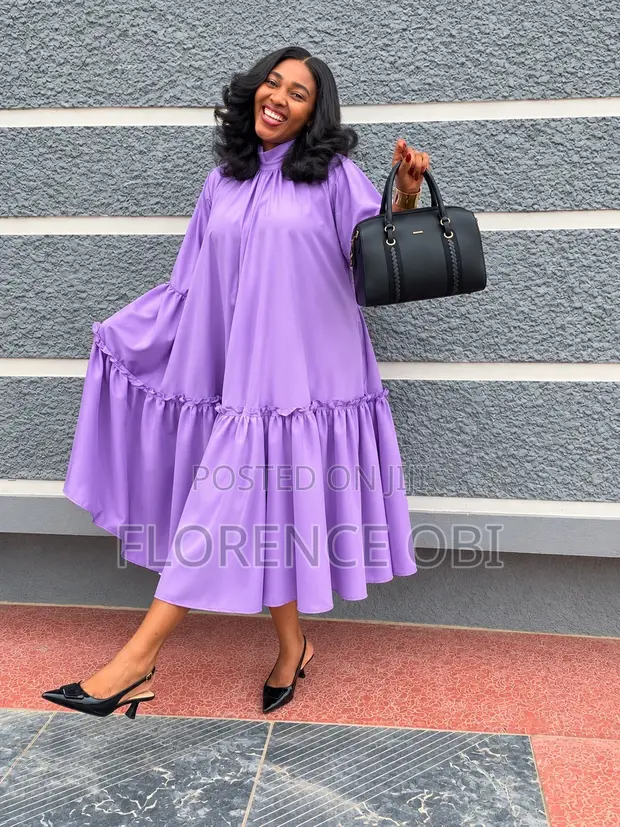 Sabon Lilac Silk Maxi Dress - 1